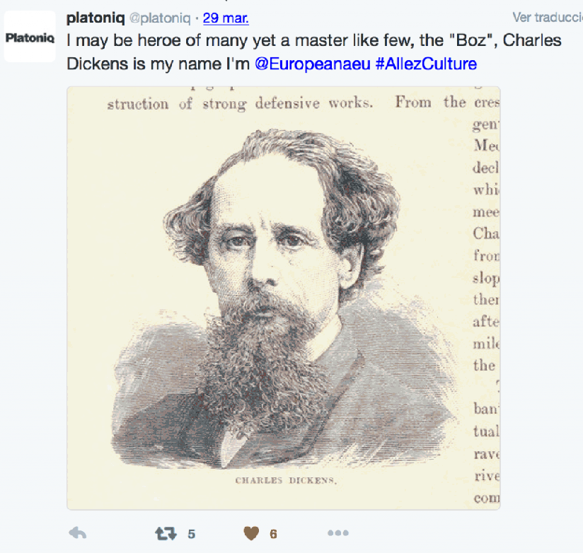 Charles Dickens is my name I'm @Europeanaeu